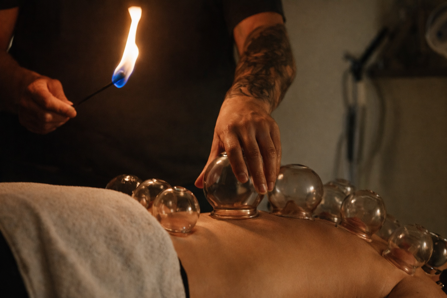 fire cupping therapy treatment